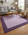 Studio Haven Collection Area Rug -  Conservatory (Violet) Square Violet  lifestyle 45