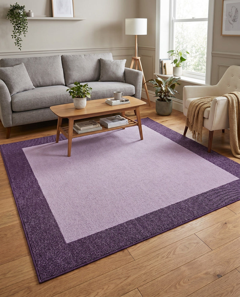 Studio Haven Collection Area Rug -  Conservatory (Violet) Square Violet  lifestyle 45