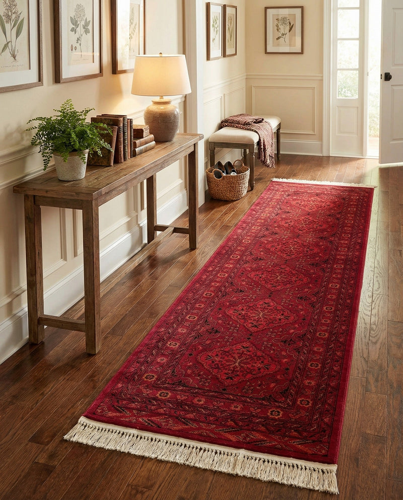 Samarkand Elegance Collection Area Rug -  Samanid Runner Red  lifestyle 33