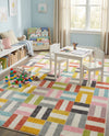 Wonder Tykes Collection Area Rug -  Kaleidoscope Rectangle Multi  lifestyle 6