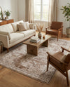 Coastal Manor Collection Area Rug -  Pelican Rectangle Khaki  lifestyle 50
