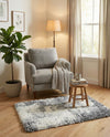 Cozy Haven Shag Collection Area Rug -  Tranquility (Smoke Gray) Rectangle Smoke Gray  lifestyle 7