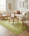 Horizon Collection Area Rug -  Apex (Light Green) Rectangle Light Green  lifestyle 19