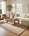 Sahara Berber Wool Collection Area Rug - Marrakesh Rectangle Camel Brown  lifestyle 48