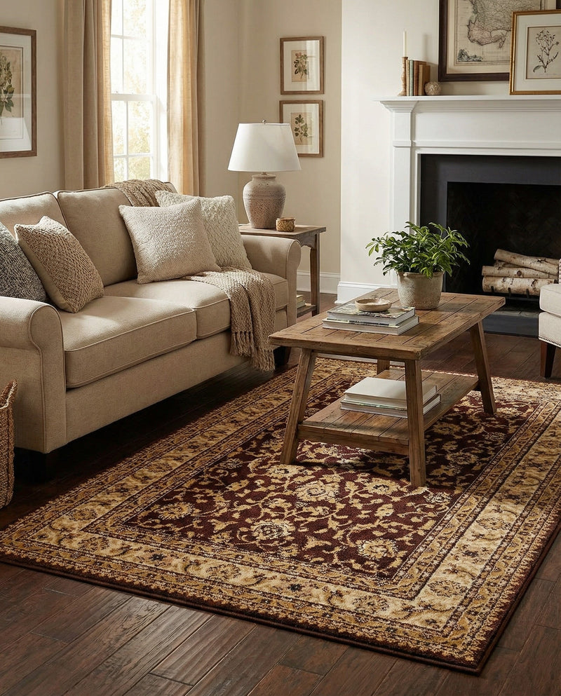 Jaipur Elegance Collection Area Rug -  Nahargarh (Brown) Rectangle Brown  lifestyle 16