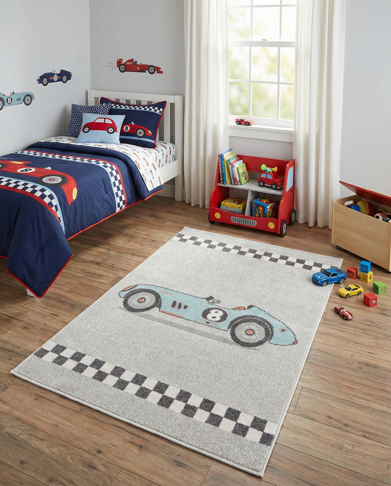 Wonder Tykes Collection Area Rug -  Confetti Rectangle Gray  lifestyle 4