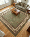 Jaipur Elegance Collection Area Rug -  Nahargarh (Green) Square Green  lifestyle 73
