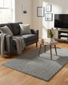 Solid Shag Seaside Collection Area Rug - Azure Cove (Gray) Rectangle Gray  lifestyle 24