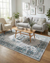 Geneva Terrace Collection Area Rug -  Yverdon Rectangle Gray  lifestyle 43