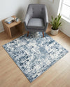 Luminara Sands Collection Area Rug - Elysium (Vintage Blue) Square Vintage Blue  lifestyle 82