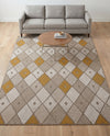 Coastal Haven Collection Area Rug -  Anchorage Rectangle Ivory and Yellow  lifestyle 20