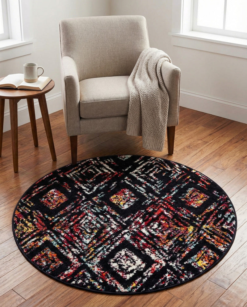Brighton Terrace Collection Area Rug -  Ovingdean Round Multi  lifestyle 51