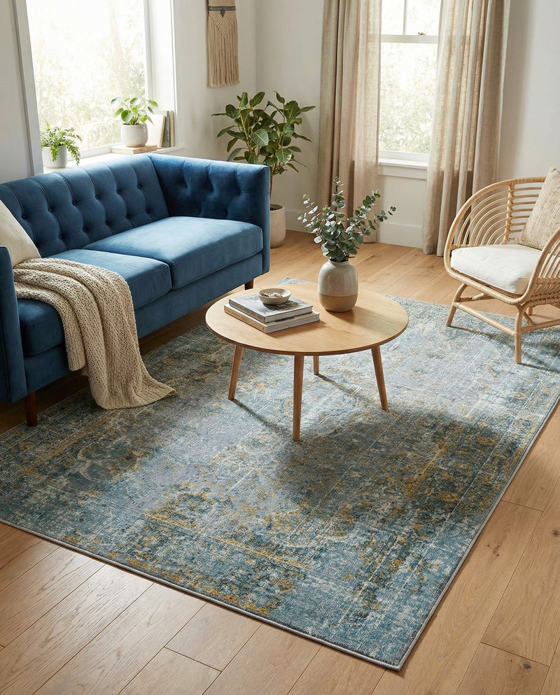 Caribbean Breeze Collection Area Rug -  Calypso Rectangle Gray  lifestyle 15