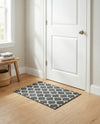 Lattice Gardens Collection Area Rug -  Bloomfield (Black) Rectangle Black  lifestyle 13