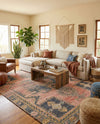 Savannah Threads Collection Area Rug -  Sonoran Rectangle Antique Red  lifestyle 18