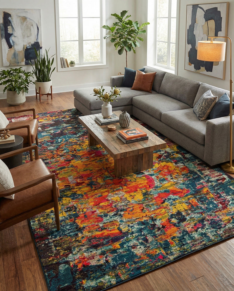 Marrakesh Elegance Collection Area Rug -  Larache Rectangle Multi  lifestyle 19