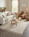 Cozy Cove Shag Collection Area Rug -  Harbor Rectangle Ivory  lifestyle 29