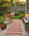 Urban Oasis Rugs Collection Area Rug -  District (Rust Red) Runner Rust Red  lifestyle 50