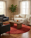 Studio Haven Collection Area Rug -  Gallery (Terracotta) Round Terracotta  lifestyle 60