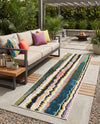Urban Terrace Collection Area Rug -  Capri Runner Multi  lifestyle 71