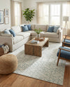 Marrakesh Lattice Collection Area Rug - Casablanca (Ivory Aqua) Rectangle Ivory Aqua  lifestyle 21