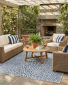 Urban Oasis Rugs Collection Area Rug -  Terrace (Blue) Square Blue  lifestyle 70