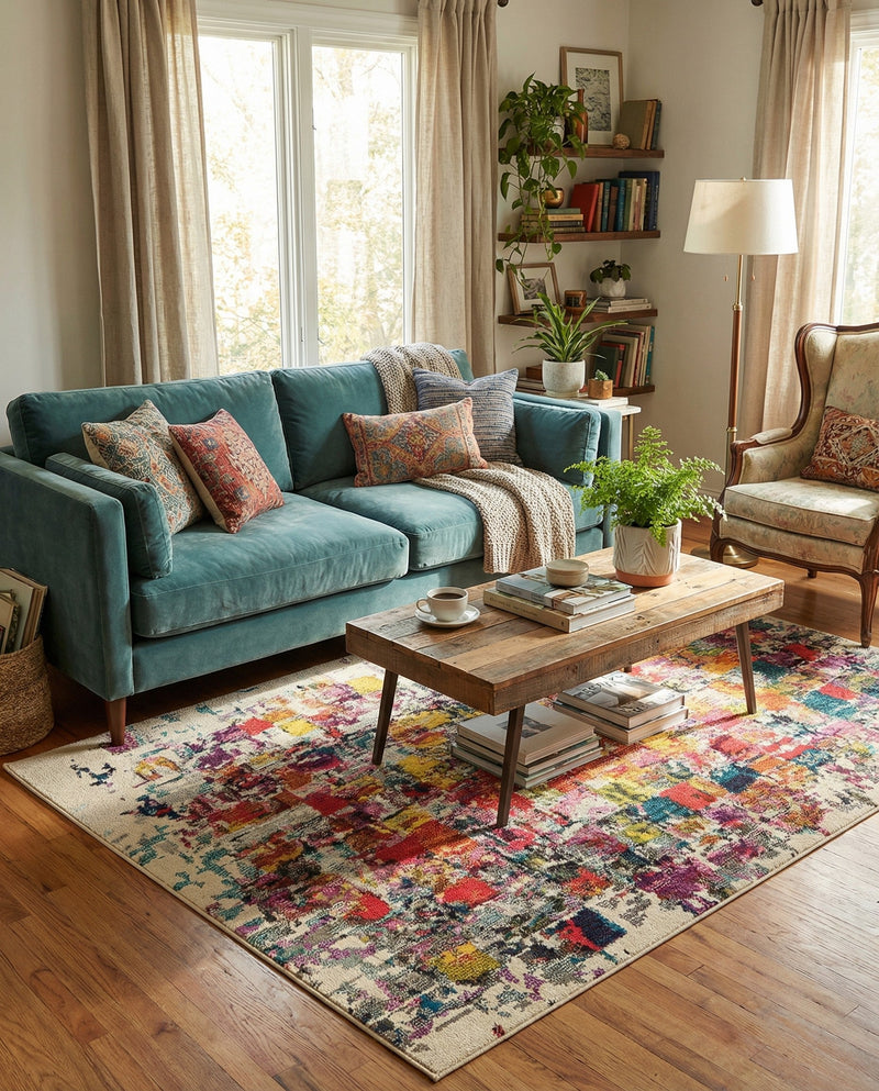Marrakesh Elegance Collection Area Rug -  Azilal Rectangle Multi  lifestyle 19