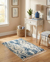 Cozy Cove Shag Collection Area Rug -  Seabreeze Rectangle Blue  lifestyle 14