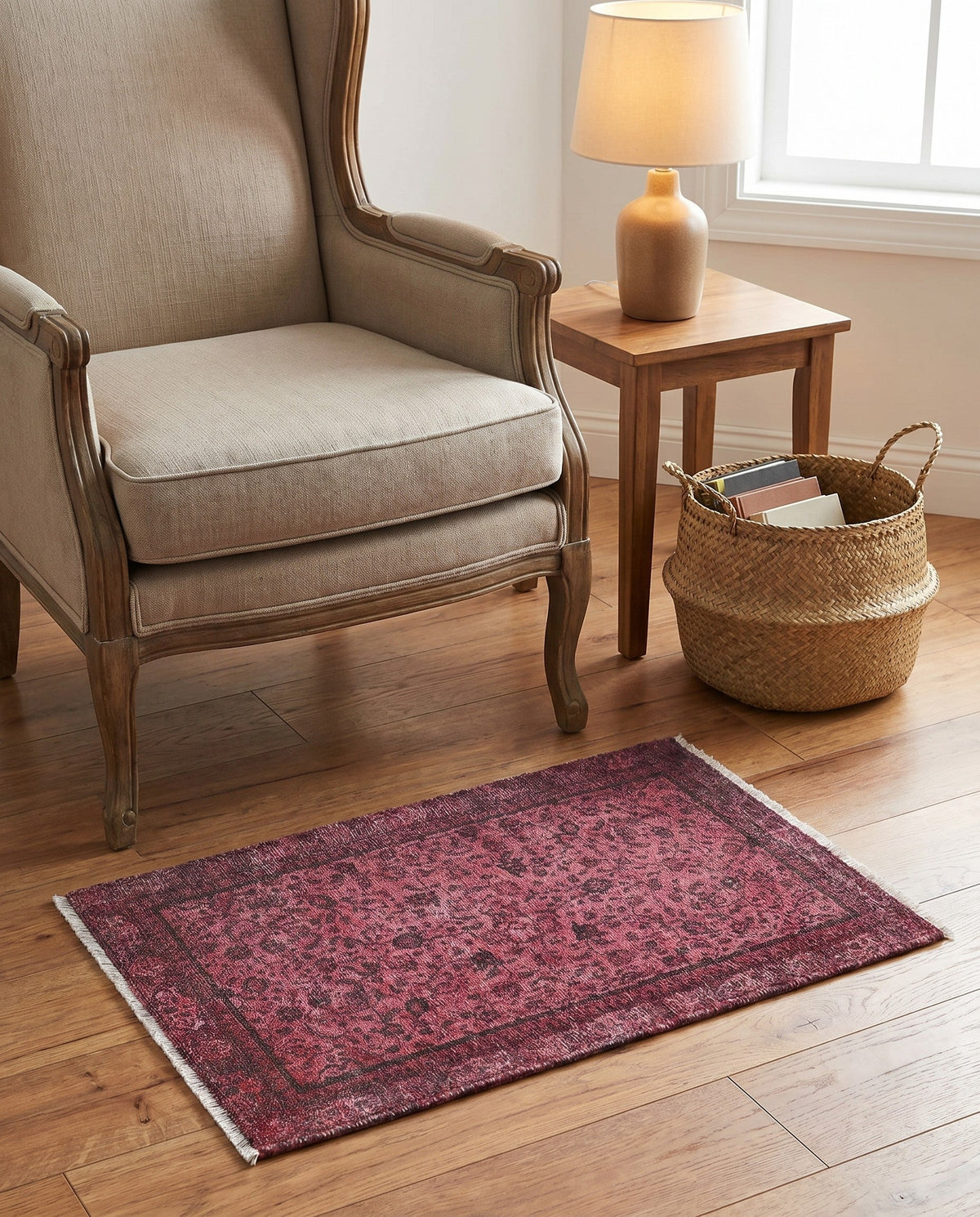 Bazaar Chic Collection Area Rug -  Larache Rectangle Antique Red  lifestyle 7
