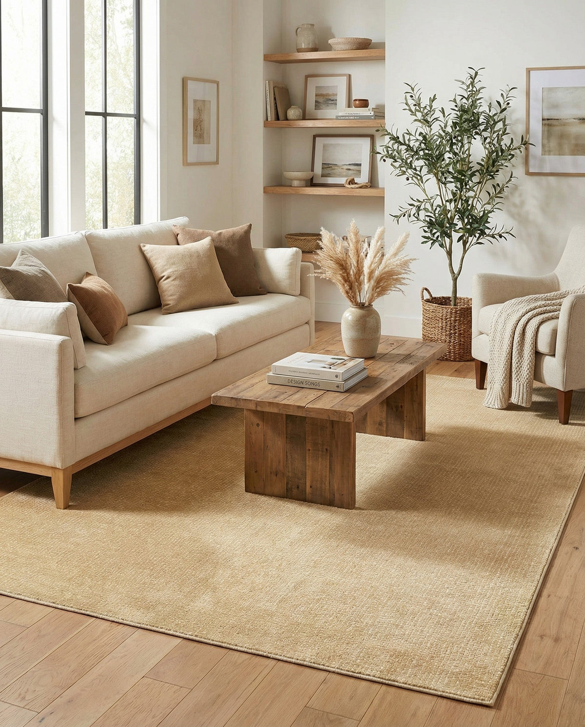 Aravalli Collection Area Rug -  Jaisalmer Rectangle Beige and Cream  lifestyle 75