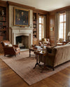 Berkshire Estate Collection Area Rug - Windsor (Cocoa Bean Brown) Rectangle Cocoa Bean Brown  lifestyle 13