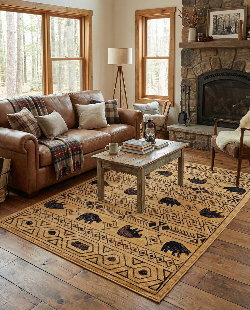 Frontier Trails Collection Area Rug -  Sedona Rectangle Cedar  lifestyle 14