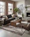 Copenhagen Edge Collection Area Rug - Nyhavn Rectangle Black  lifestyle 76