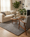 Woolen Sphere Collection Area Rug - Orbsburg (Gray) Rectangle Gray  lifestyle 11