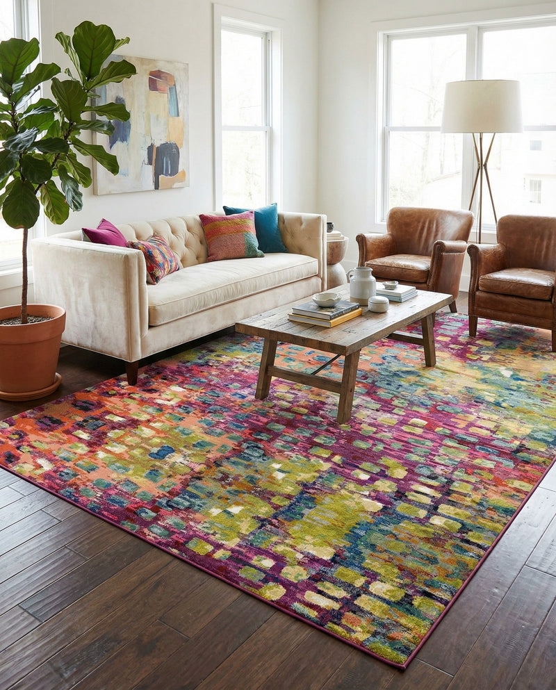 Sevilla Splendor Collection Area Rug -  Andalusia Rectangle Multi  lifestyle 15