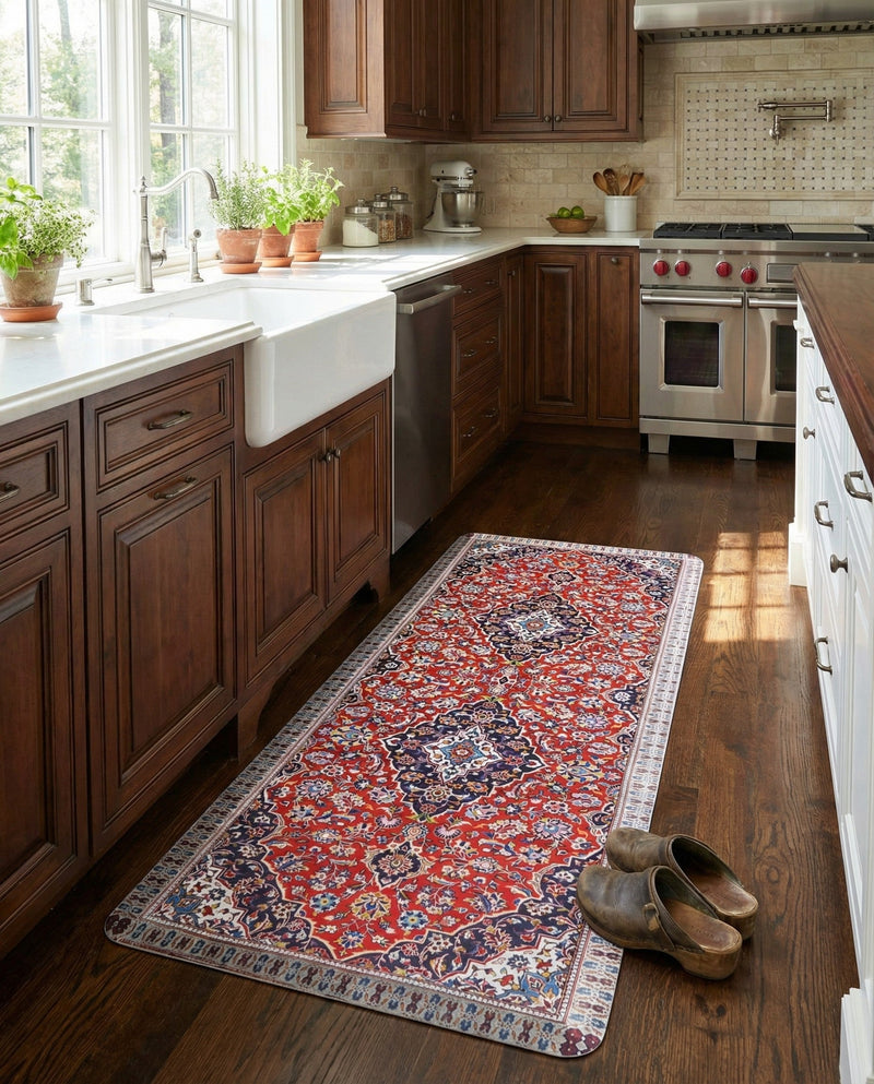 Cozy Mat Collection Area Rug - Retreat Rectangle Red  lifestyle 5