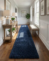 Plush Oasis Collection Area Rug - Serenity (Sapphire Blue) Runner Sapphire Blue  lifestyle 49