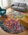 Sevilla Splendor Collection Area Rug -  Andalusia Round Multi  lifestyle 39