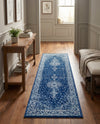 Dover Terrace Collection Area Rug - Marina (Navy Blue) Runner Navy Blue  lifestyle 22