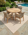 Urban Oasis Rugs Collection Area Rug -  Rooftop (Beige) Square Beige  lifestyle 43