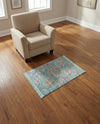 Arcadia Rugs Collection Area Rug -  Atlantis (Blue) Rectangle Blue  lifestyle 22