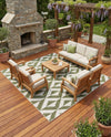 Urban Oasis Rugs Collection Area Rug -  Highrise (Green) Square Green  lifestyle 45