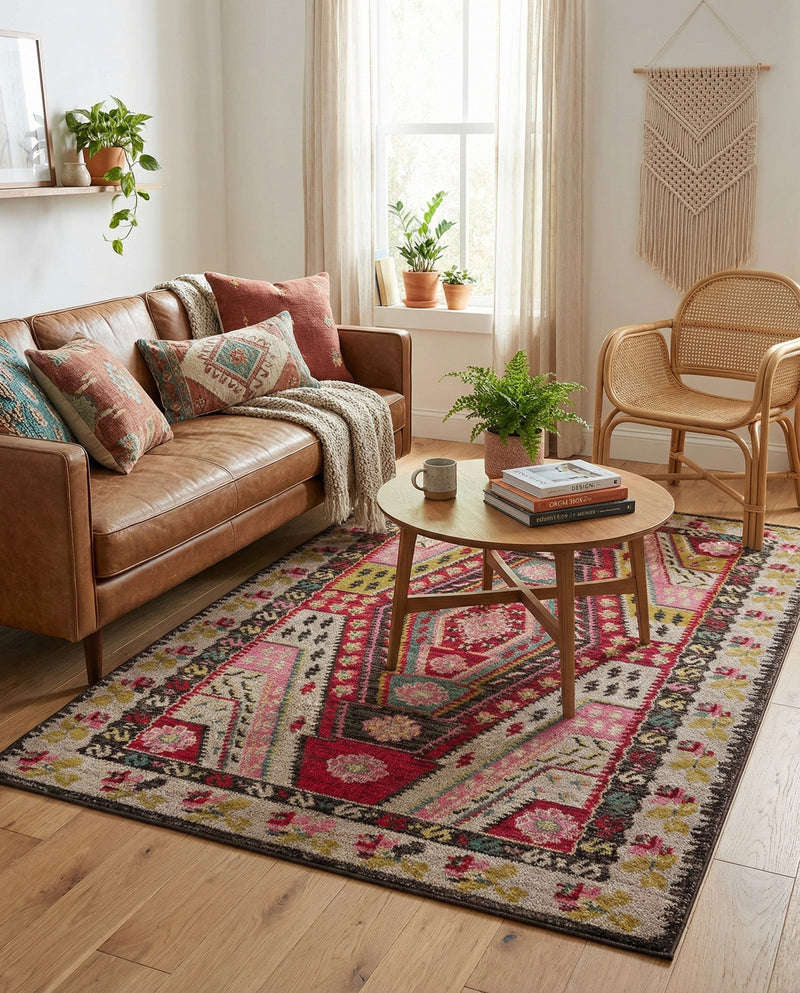 Sedona Vista Collection Area Rug -  Anasazi Rectangle Multi  lifestyle 19