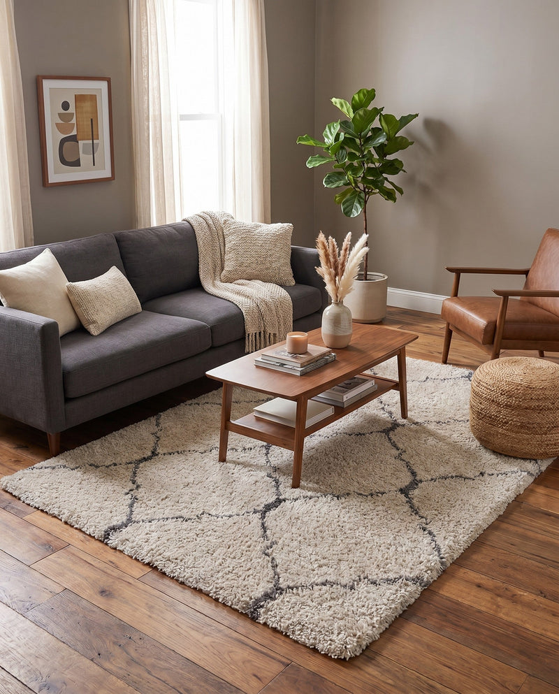 Casablanca Comfort Collection Area Rug -  Medina Rectangle Ivory  lifestyle 40