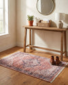 Bazaar Chic Collection Area Rug -  Chefchaouen Rectangle Salmon Pink  lifestyle 16