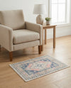 Savannah Series Collection Area Rug -  Augusta (French Blue) Rectangle French Blue  lifestyle 11
