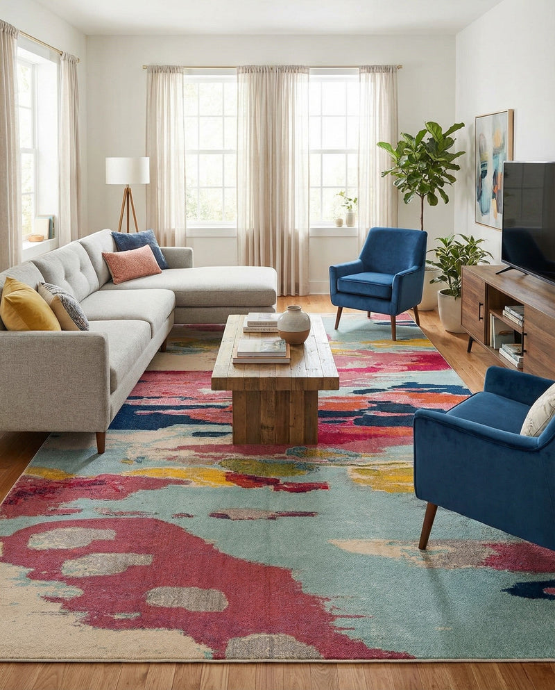 Marrakesh Elegance Collection Area Rug -  Skhirat Rectangle Pink  lifestyle 25