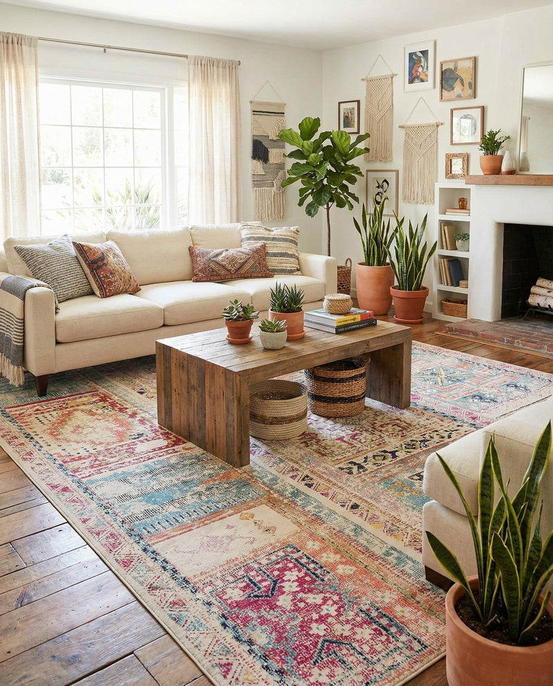 Sierra Collection Area Rug -  Tahoe Rectangle Multi  lifestyle 17