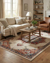 Eden Oasis Collection Area Rug -  Tranquility (Cream) Rectangle Cream  lifestyle 20