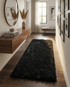 Eternal Plush Oasis Collection Area Rug -  Tranquility (Onyx Black) Runner Onyx Black  lifestyle 31
